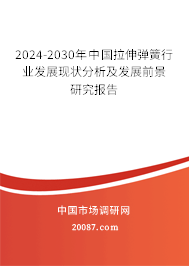 2024-2030年中国拉伸弹簧行业发展现状分析及发展前景研究报告 2024-2030年中国拉伸弹簧行业发展现状分析及发展前景研究报告