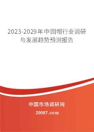 2023-2029年中国帽行业调研与发展趋势预测报告 2023-2029年中国帽行业调研与发展趋势预测报告
