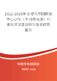 2022-2028年全球与中国数据中心UPS（不间断电源）行业现状深度调研与发展趋势报告