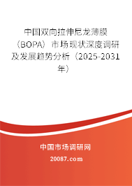 中国双向拉伸尼龙薄膜（BOPA）市场现状深度调研及发展趋势分析（2025-2031年）