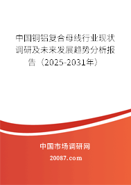 中国铜铝复合母线行业现状调研及未来发展趋势分析报告（2025-2031年）
