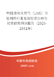 中国液化天然气(LNG)冷能利用行业发展现状分析与前景趋势预测报告(2025-2031年) 中国液化天然气(LNG)冷能利用行业发展现状分析与前景趋势预测报告(2025-2031年)