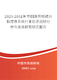 2025-2031年中国医用核磁共振成像系统行业现状调研分析与发展趋势研究报告