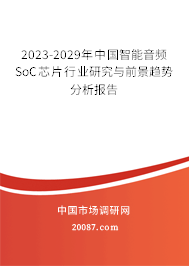 2023-2029年中国智能音频SoC芯片行业研究与前景趋势分析报告