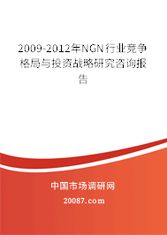 2009-2012年NGN行业竞争格局与投资战略研究咨询报告