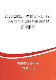 2025-2031年中国废气处理行业发展全面调研与未来前景预测报告