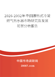 2026-2032年中国即热式冷凝燃气热水器市场研究及发展前景分析报告