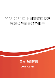 2025-2031年中国聚硫橡胶发展现状与前景趋势报告