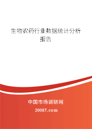 生物农药行业数据统计分析报告