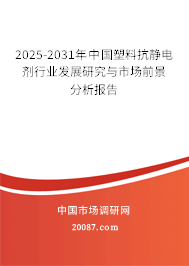 2025-2031年中国塑料抗静电剂行业发展研究与市场前景分析报告