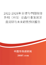 2022-2028年全球与中国微创外科（MIS）设备行业发展深度调研与未来趋势预测报告