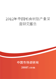 2012年中国粘合树脂产业深度研究报告