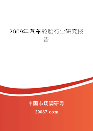 2009年汽车轮胎行业研究报告