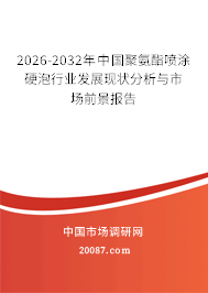 2026-2032年中国聚氨酯喷涂硬泡行业发展现状分析与市场前景报告