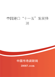 中国港口“十一五”发展预测 中国港口“十一五”发展预测