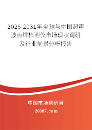 2025-2031年全球与中国超声波点焊检测仪市场现状调研及行业前景分析报告