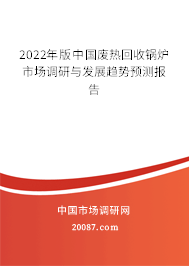 2022年版中国废热回收锅炉市场调研与发展趋势预测报告
