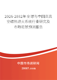 2026-2032年全球与中国高真空磁热退火系统行业研究及市场前景预测报告 2026-2032年全球与中国高真空磁热退火系统行业研究及市场前景预测报告