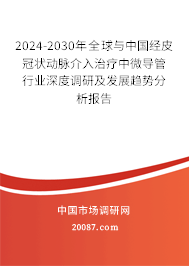 2024-2030年全球与中国经皮冠状动脉介入治疗中微导管行业深度调研及发展趋势分析报告 2024-2030年全球与中国经皮冠状动脉介入治疗中微导管行业深度调研及发展趋势分析报告