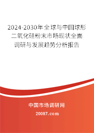 2024-2030年全球与中国球形二氧化硅粉末市场现状全面调研与发展趋势分析报告 2024-2030年全球与中国球形二氧化硅粉末市场现状全面调研与发展趋势分析报告