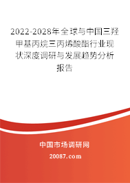 2022-2028年全球与中国三羟甲基丙烷三丙烯酸酯行业现状深度调研与发展趋势分析报告