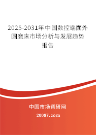 2025-2031年中国数控端面外圆磨床市场分析与发展趋势报告