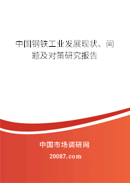 中国钢铁工业发展现状、问题及对策研究报告