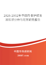 2026-2032年中国专业护膝发展现状分析与前景趋势报告