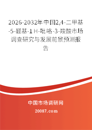 2026-2032年中国2,4-二甲基-5-醛基-1H-吡咯-3-羧酸市场调查研究与发展前景预测报告