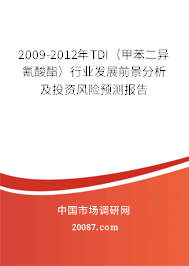 2009-2012年TDI（甲苯二异氰酸酯）行业发展前景分析及投资风险预测报告
