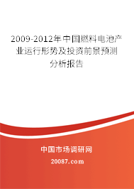 2009-2012年中国燃料电池产业运行形势及投资前景预测分析报告