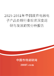 2025-2031年中国废弃电器电子产品处理行业现状深度调研与发展趋势分析报告