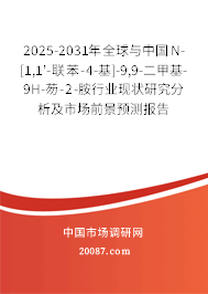 2025-2031年全球与中国N-[1,1'-联苯-4-基]-9,9-二甲基-9H-芴-2-胺行业现状研究分析及市场前景预测报告
