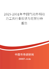 2025-2031年中国气动外科动力工具行业现状与前景分析报告 2025-2031年中国气动外科动力工具行业现状与前景分析报告