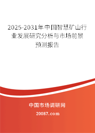 2025-2031年中国智慧矿山行业发展研究分析与市场前景预测报告