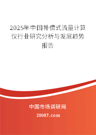 2025年中国补偿式流量计算仪行业研究分析与发展趋势报告 2025年中国补偿式流量计算仪行业研究分析与发展趋势报告