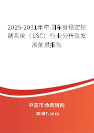 2025-2031年中国车身稳定控制系统（ESC）行业分析及发展前景报告