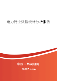 电力行业数据统计分析报告 电力行业数据统计分析报告