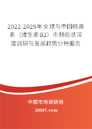 2022-2028年全球与中国核黄素（维生素B2）市场现状深度调研与发展趋势分析报告