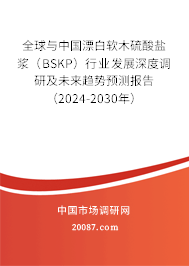 全球与中国漂白软木硫酸盐浆（BSKP）行业发展深度调研及未来趋势预测报告（2024-2030年）