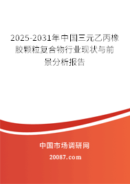 2025-2031年中国三元乙丙橡胶颗粒复合物行业现状与前景分析报告