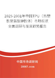 2025-2031年中国TPU（热塑性聚氨酯弹性体）市场现状全面调研与发展趋势报告