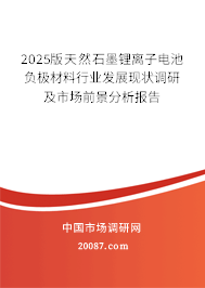 2025版天然石墨锂离子电池负极材料行业发展现状调研及市场前景分析报告