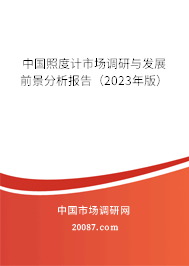 中国照度计市场调研与发展前景分析报告（2023年版）