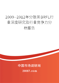 2009--2012年分散黑BRFL行业深度研究及行业竞争力分析报告