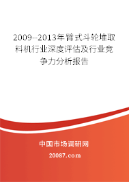 2009--2013年臂式斗轮堆取料机行业深度评估及行业竞争力分析报告