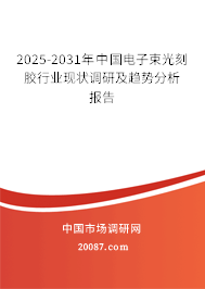 2025-2031年中国电子束光刻胶行业现状调研及趋势分析报告 2025-2031年中国电子束光刻胶行业现状调研及趋势分析报告