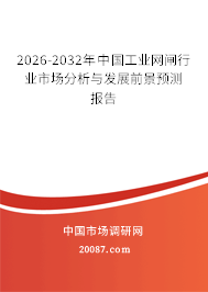 2026-2032年中国工业网闸行业市场分析与发展前景预测报告 2026-2032年中国工业网闸行业市场分析与发展前景预测报告