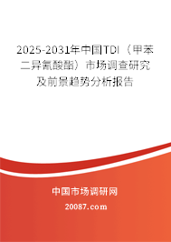 2025-2031年中国TDI（甲苯二异氰酸酯）市场调查研究及前景趋势分析报告