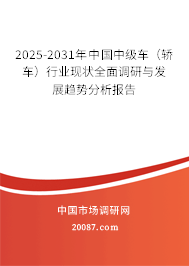 2025-2031年中国中级车（轿车）行业现状全面调研与发展趋势分析报告